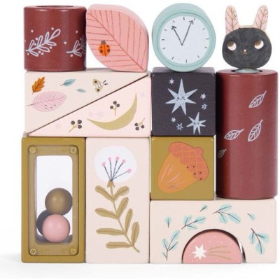 Cubes d'activités Après la pluie - Jouet en bois - Moulin Roty