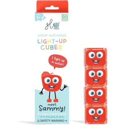 Cubes lumineux rouges Sammy - Glo Pals