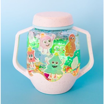 Bocal sensoriel à personnaliser Noël - Jouet enfant - Glo Pals