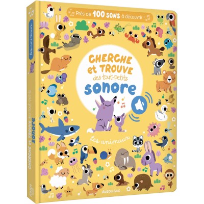 Livre Cherche et trouve des tout-petits sonore : Les animaux - Auzou