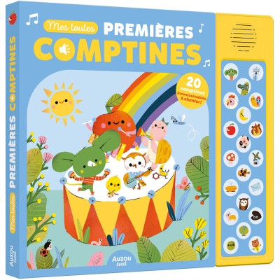 Mes toutes premières comptines - 20 puces sonores - Livres enfants - Auzou