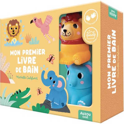 Coffret Mon premier livre de bain : Dans la savane - Auzou