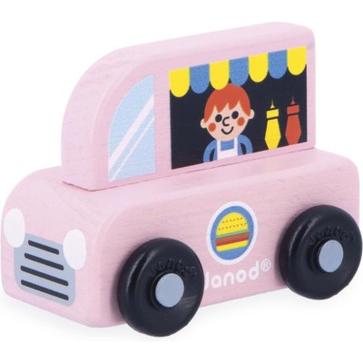 Food Truck en bois Ville - Cross Roads : Véhicules, garages et voitures - Janod