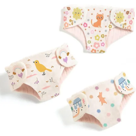 Accessoires poupée : lot de 3 couches - Djeco