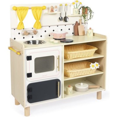 Grande Cuisine en bois Mamie Soleil : Cuisines, dinettes & marchan - Janod