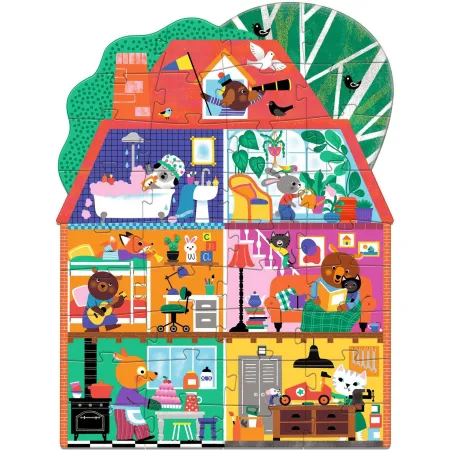 Puzzle géant - la maison p'tits copains - 36 pcs - Djeco