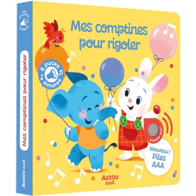 Mes premiers sonores - Mes comptines pour rigoler - Livres enfants - Auzou