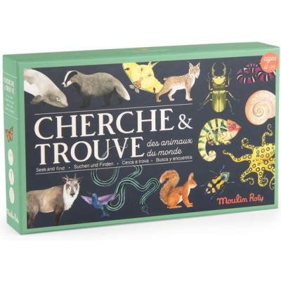 Jeu Cherche et Trouve - Tout autour du Mon - Moulin Roty