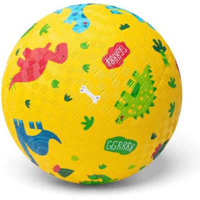 Ballon Jaune Dino 18 cm Little - Premier Ballon de Jeu dès 3 ans - Little Balls