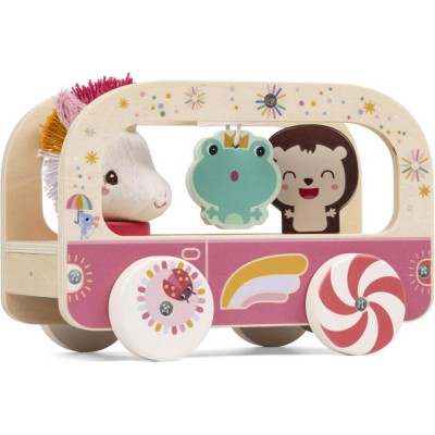Bus en bois magique Lena la licorne - Maisons, véhicules et personnages - Lilliputiens