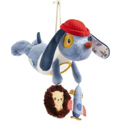 Peluche chien à suspendre - Jules acti-nomade - Jouet noma - Lilliputiens