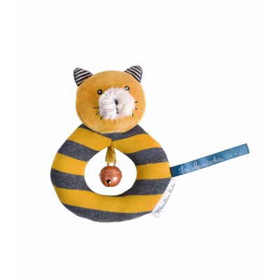 Anneau hochet chat Lulu Les Moustaches - Moulin Roty