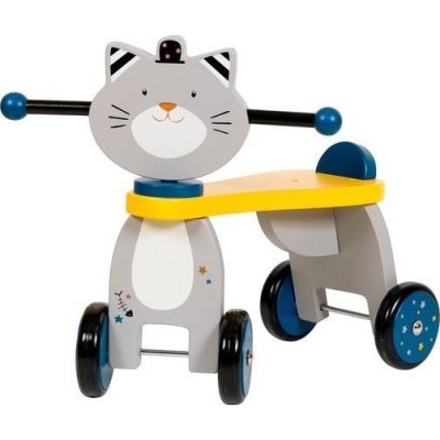 Porteur en bois Chat Les Moustaches - Moulin roty