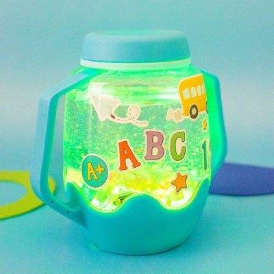 Bocal sensoriel à personnaliser Abc - Jouet enfant - Glo Pals