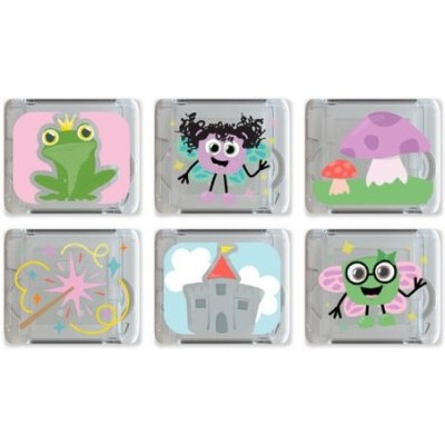 Coffret de 6 cubes lumineux Monde féérique - Jouet de bain - Glo Pals