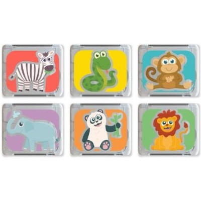 Coffret de 6 cubes lumineux Zoo - Jouet de bain - Glo Pals
