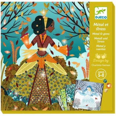 Coffret Métal et Strass Des robes couleur du temps - Djeco