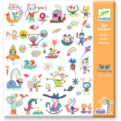 Pochette 160 Stickers Gazette - Djeco