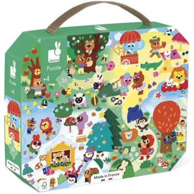 Puzzle en carton Les 4 saisons 36 pièces : Puzzles 20 à 49 pièces - Janod