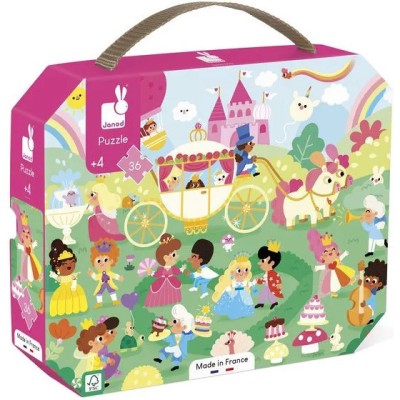 Puzzle en carton Les princesses 36 pièces : Puzzles 20 à 49 pièces - Janod