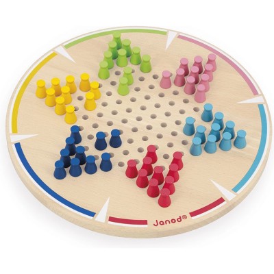 Jeu de Dames Chinoises - bois - : Jeux de parcours - Janod