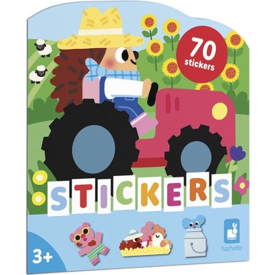 Cahier de Stickers et Décors La Ferme : Mosaïque, gommettes & stickers - Janod