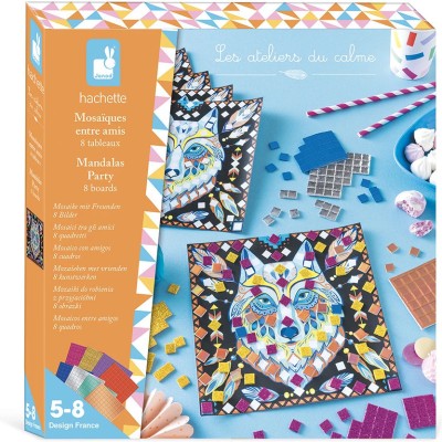 Kit Créatif - Mosaïques Mandala Party : Collection "Les Ateliers du Calme" - Janod