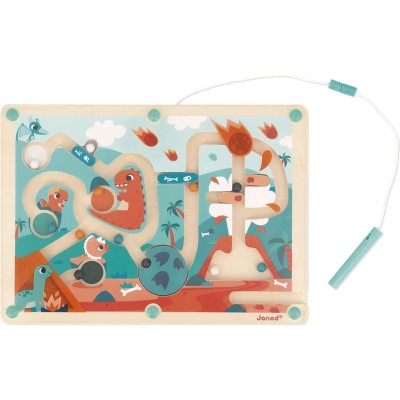 Labyrinthe à Billes Dino - bois - : Jeux d'adresse - Janod