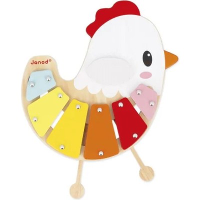 Xylo Poulette - bois - : Jouets Musicaux - Janod