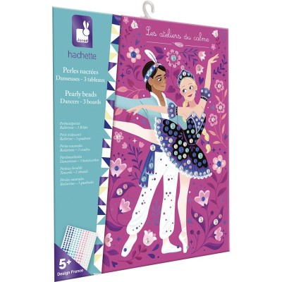 Kit Créatif - Perles Nacrées à Coller Danseuses : Collection "Les Ateliers du Calme" - Janod