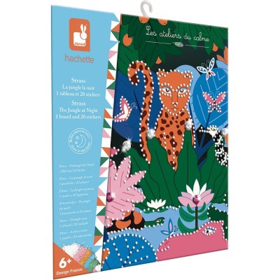 Kit Créatif - Strass La Jungle La Nuit : Collection "Les Ateliers du Calme" - Janod