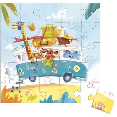 Carte Puzzle Road Trip 25 pcs - Janod