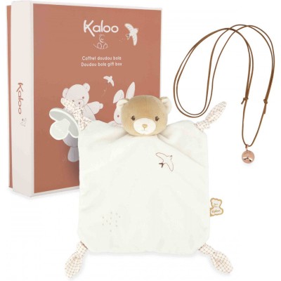 Coffret bola et doudou Ours crème - Kaloo