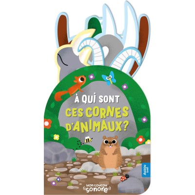 Mon coucou sonore - À qui sont ces cornes d'animaux ? - Livres enfants - Auzou