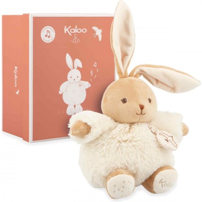 Peluche musicale lapin pour bébé, naissance - Patapouf crème - Kaloo