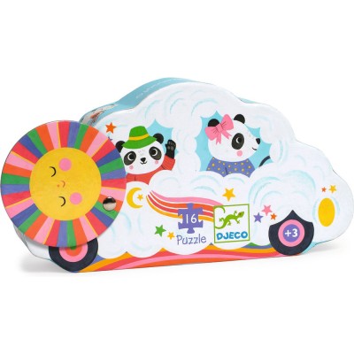 Voiture nuage - 16 pièces - Puzzles - Puzzles silhouettes - Djeco