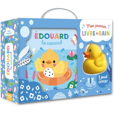 Mon premier livre de bain - Valisette - Édouard le canard - Livres enfants - Auzou