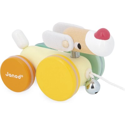 Chien à Promener Zigolos - bois - : Jouets à promener & à pousser - Janod