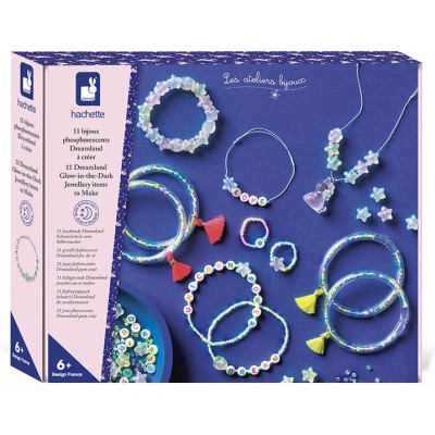 Kit Créatif - 7 Bijoux Phosphorescents Dreamland à Créer : Collection "Les Ateliers Bijoux" & Perles - Janod