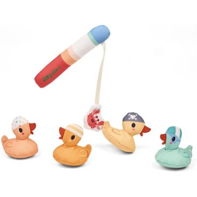 Jeu de pêcheaux canards en tissu pour le bain - Dès 12 mois - Jouet de bain - Lilliputiens