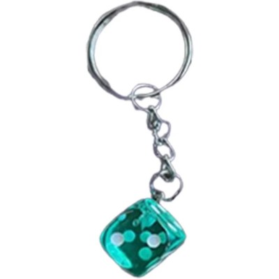 Porte-clés Dés vert