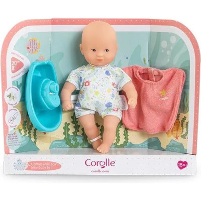 Coffret Poupon Mini Bain - Poupée de bain 20 cm - Dès 18 mois - Corolle