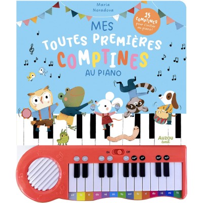 Mon livre piano - Mes toutes premières comptines au piano - Livres enfants - Auzou