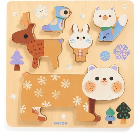 Puzzles relief : woodystack - Djeco