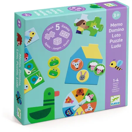 À la ferme - 5 Jeux - Jeu éducatif - Djeco