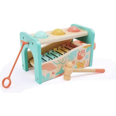Banc à marteler avec xylophone en bois - Hape