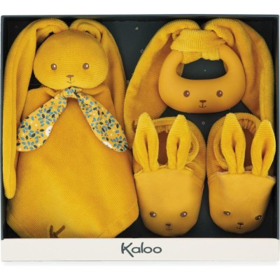 Coffret cadeau de naissance pour bébé, couleur Ocre - Lapinoo - Kaloo