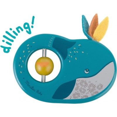 Hochet bois baleine Le voyage d'Olga - Moulin Roty