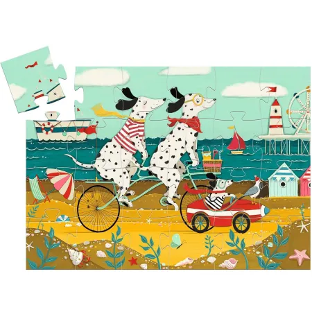 Puzz silhouette ollie, le dalmatien - Djeco