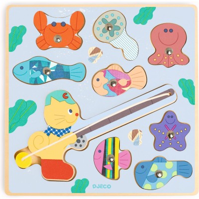 Puzzle 2 en 1 Puzz & Fish Bariolo - Djeco